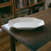 Glutinous rice porcelain) National Jing Dezhen classical octagonal long square plate fish plate salad plate Chinese deep plate