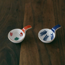 Glutinous rice porcelain) National decal decals small dishes small sauces ceramic tableware soy sauce dishes