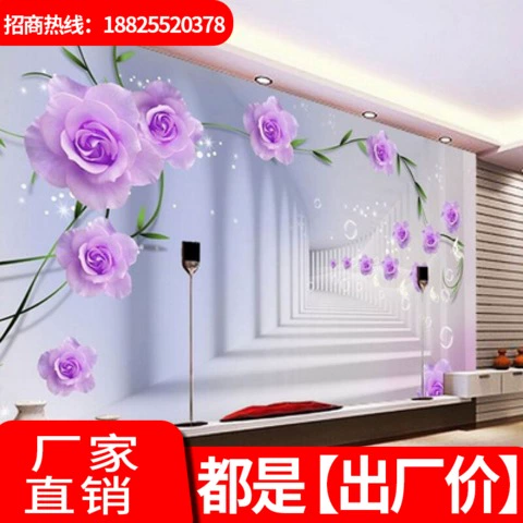 TV nền tường 5D không khí bức tranh tường stereo 8D phim và giấy dán tường giấy dán tường 3D trang trí phòng khách vải tường điện. . - TV