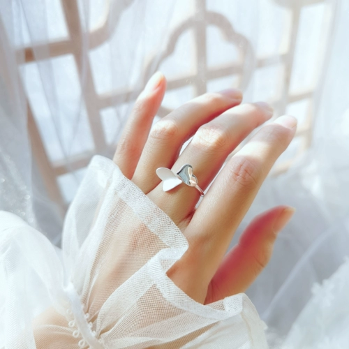Брендовое кольцо, 2021 года, серебро 999 пробы, популярно в интернете, на указательный палец, простой и элегантный дизайн