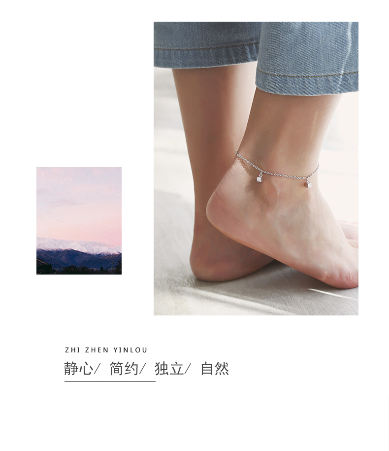 Bracelet de cheville Femme      en Argenterie - Ref 3104679 Image 13