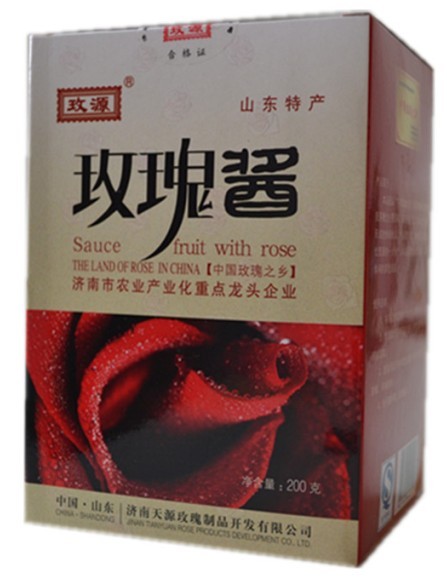 Flat Yin Tianyuan Rose sauce 200g Meiyuan Rose floral sauce Four boxes send hand bags Shandong Jinan special products