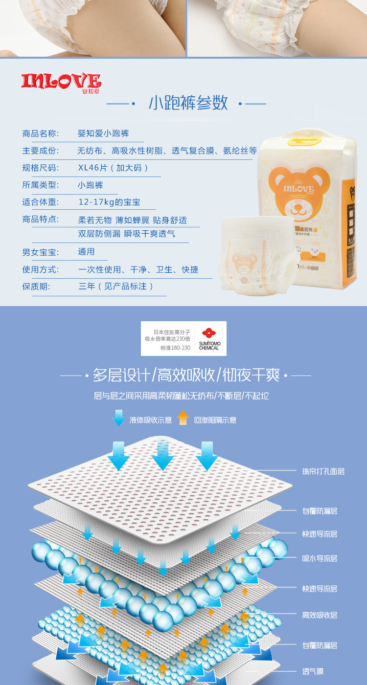 Quần áo thoáng khí nam nữ siêu mỏng tã tã mùa hè quần trot nóng quần thử nghiệm khô tã quần huggies size s