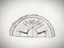 Zivadan rubbed Warring States Trees Double Beast Wadan Original Inscription Cultural Gifts Home Decoration Art