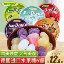 Germany imported Woogie integrated fruit fructose lemon mint candy gift box Childrens Christmas candy snacks hard candy