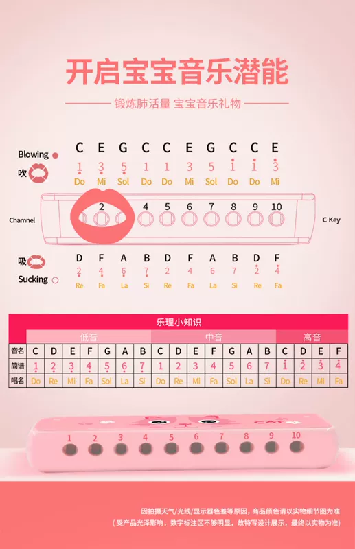 NCT Trẻ Em Blues Harmonica Sơ Khai Miệng Đàn Organ Cho Bé Chơi Nhạc Giáo Dục Sớm Đồ Chơi Nhạc Cụ Đầu Vào Cấp Chơi