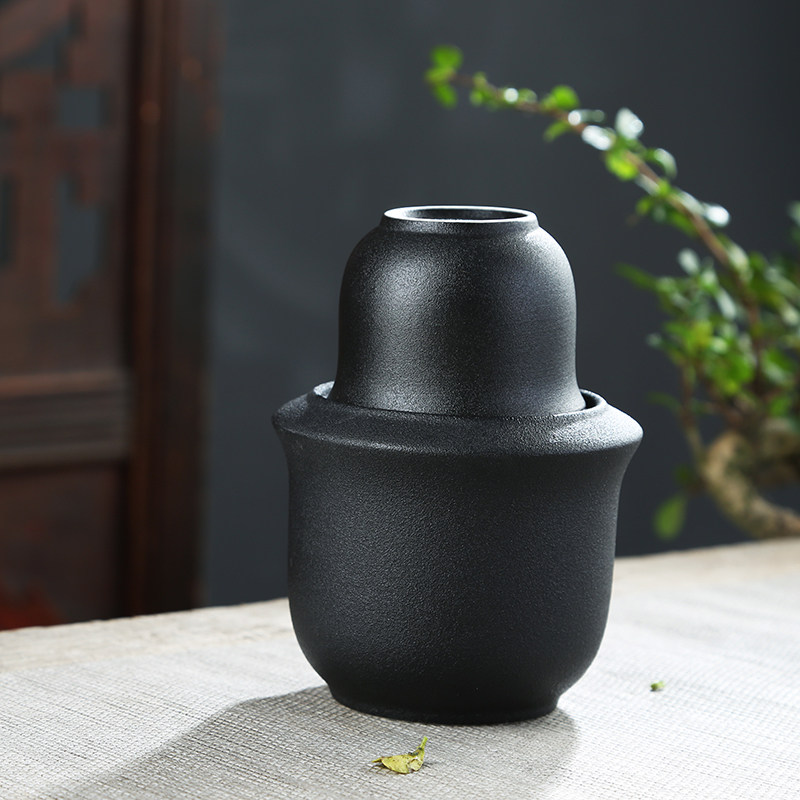 Two-three-two ceramic warm wine jug wine with old-fashioned hot wine pot nostalgic wine warmer hot wine vessel household rice wine glass