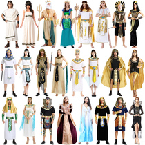 Halloween ball costumes male and female adult Egyptian Pharaoh ancient Cleopatra Prince priest dress