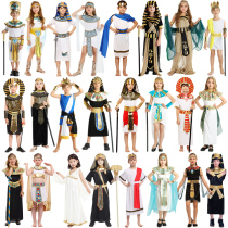 Halloween childrens costumes Cleopatra priests Egyptian little pharaoh Prince King Greek mythology clothes