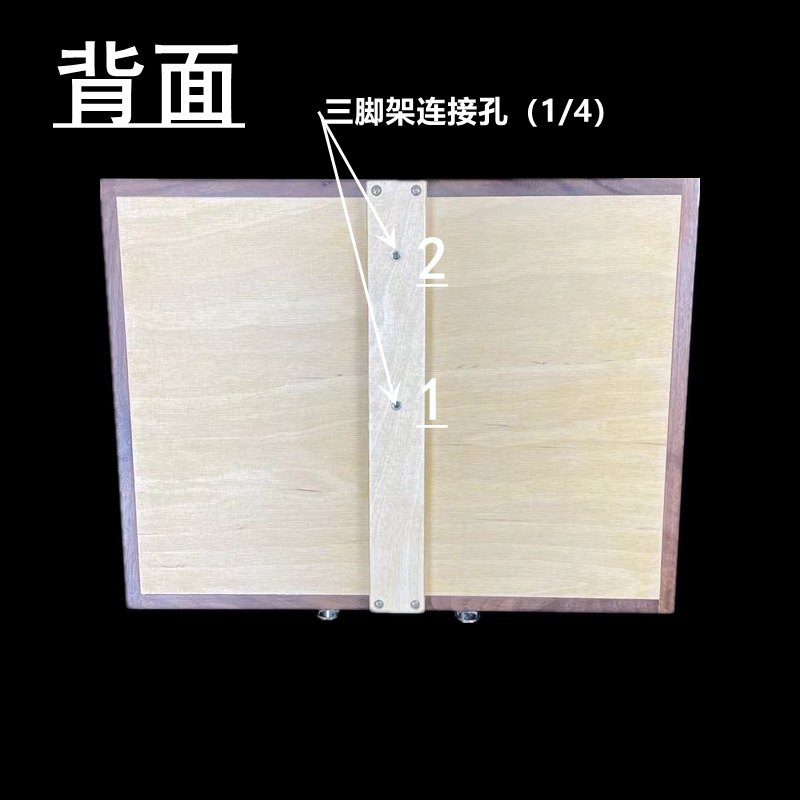 Custom-made wooden pure handmade indoor solid wood multifunctional toning box tone tray can be connected with tripod large area oil-Taobao