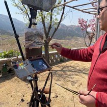 V3S new portable carbon fiber multifunctional wooden adult folding watercolor powder oil dedicated art easel