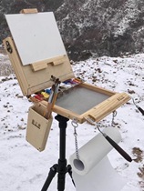 2016 Basic Beginners Special Art Adjustable Portable Handmade Watercolor Powder Oil Painting Frame Sketch Box