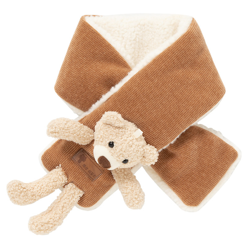 Baby scarf collar children autumn and winter Korean version cartoon wild kindergarten primary school children short warm