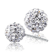Temperament Ear Nail Water Drilling Ear Spikes With Short Pendant Bala Ball Ornaments Full Drilling Ear Spikes