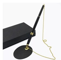 Desktop Pen Fixed Office Pen Leadership Brief Front Desk Counter Metal Signature Pen Desk Personality Signature Pen