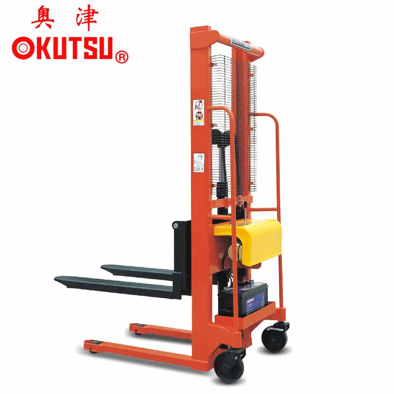 Ozu OKUTSU portable pallet stacker hand push electric lift stacker semi-electric simple forklift 1 ton