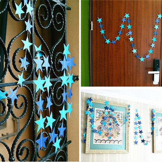 Stars Pull Flowers Hang Accessories Pull Flags Wedding Wedding Birthday Party Colorful Flags Arrangement Triangle Flags Festive Decorations Accessories