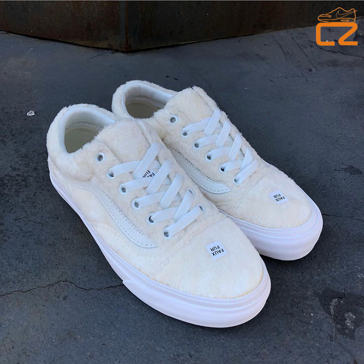 Vans os một chân màu đen và trắng kẻ sọc sang trọng giày the thao nam chính hãng