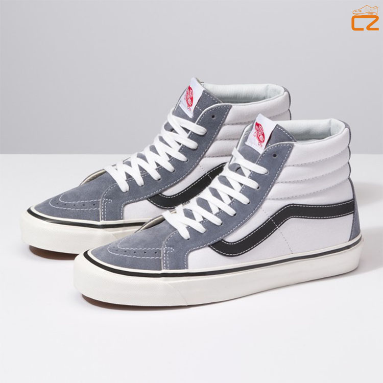 Giày tăng trưởng vans sk8 Anaheim màu cam nâu mùa thu và mùa đông mới giày cao cổ nam và nữ giày converse nữ