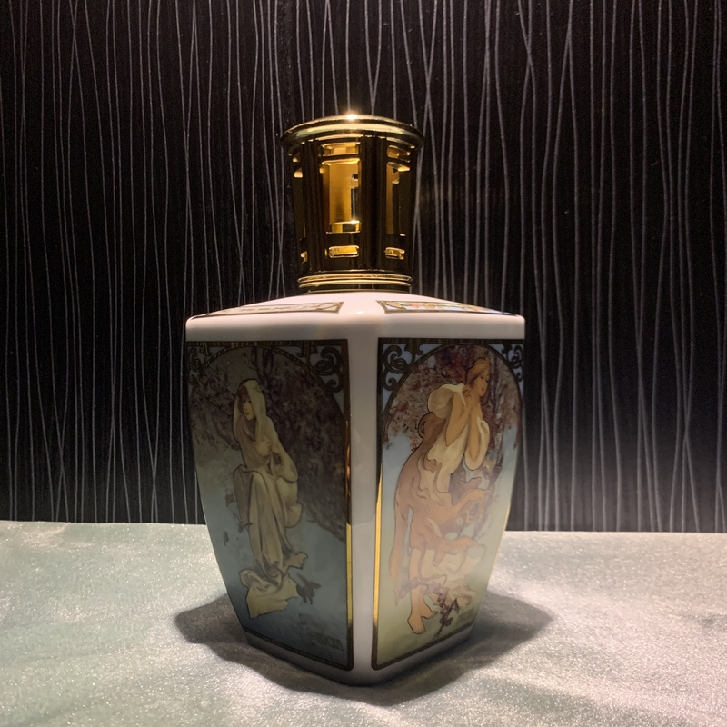 French Imported Kemberg/Berg Family Aromatherapy Lamp Home Decoration Vintage Four-Season Incense Bottle Capacity 700