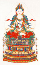 Decorative portrait of Bodhisattva exquisite and special Samantabhadra Buddha portrait photo paper and plastic enshrinement painting-13