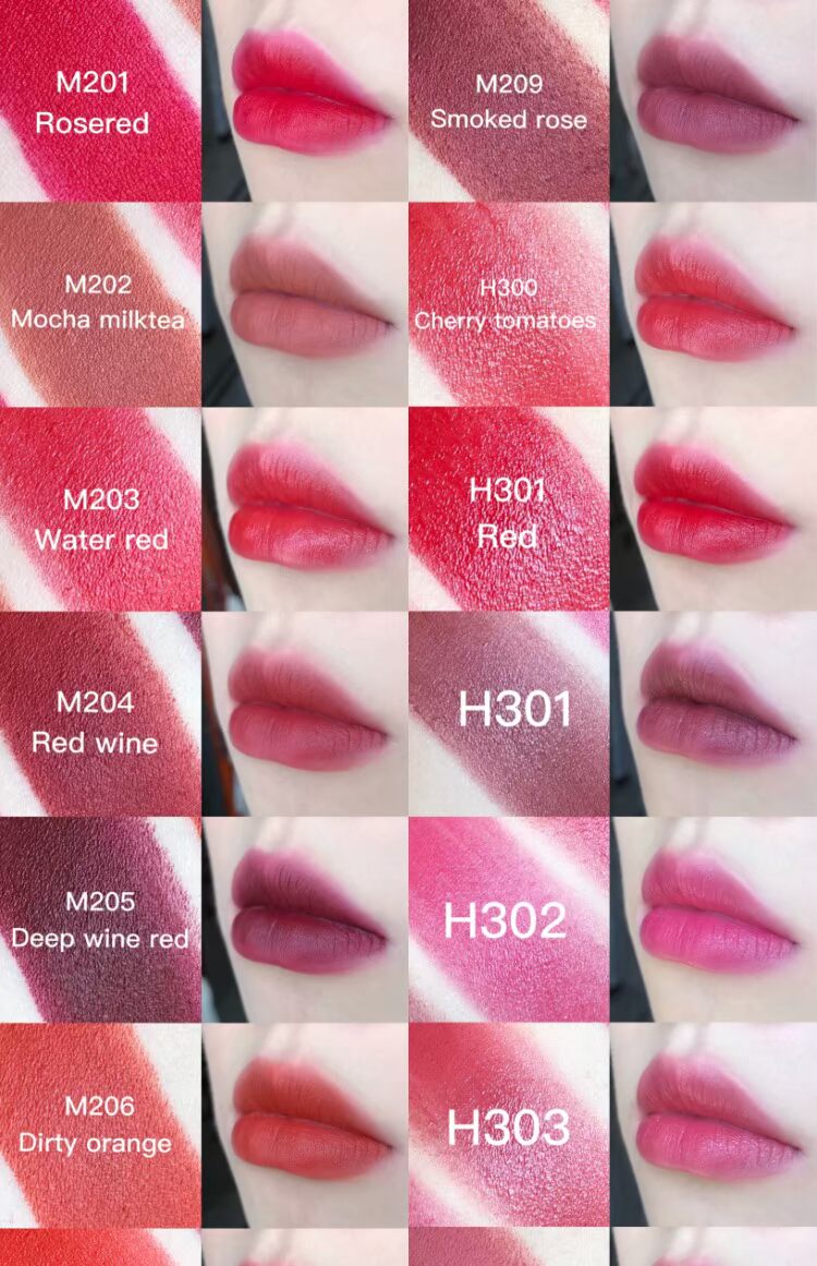 Son môi cô dâu nhung mờ Pumpkin Dirty Orange Rose Bean Paste Pear Brick Red Currant Aunt Lipstick black rouge đỏ đất