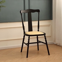 Чехол на сиденье стула Crown, черный из настоящего ротанга★Импортированные бревна★Десять лет гарантии