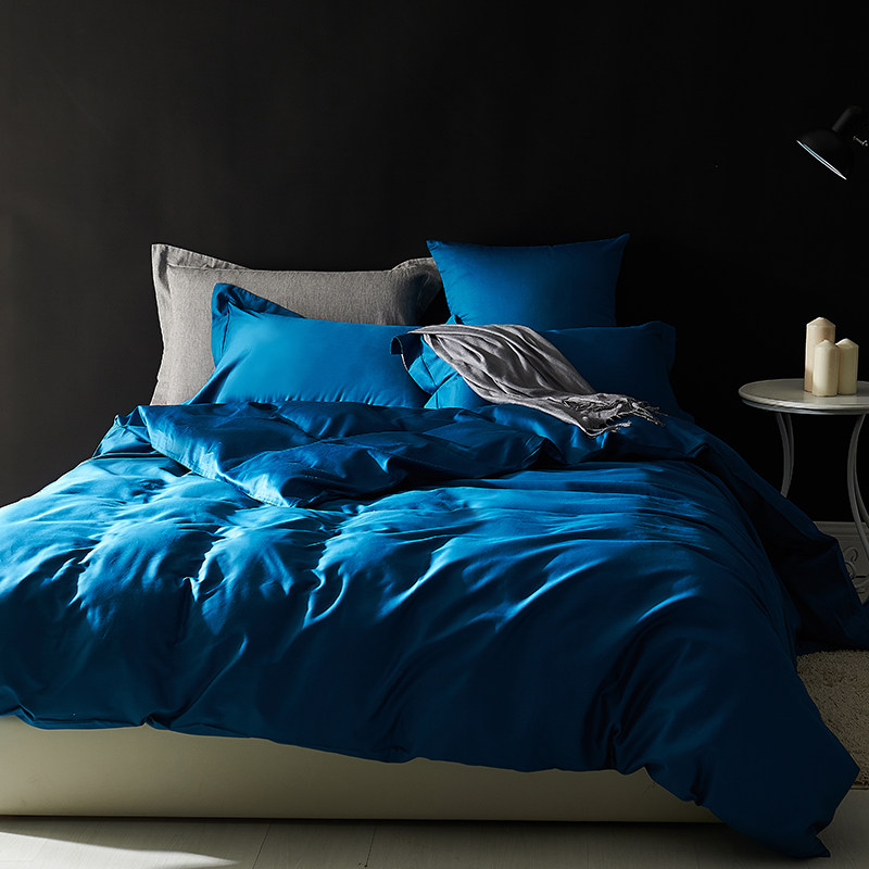 Clear 140 LF Lanji double silk satin four pieces of pure cold cold ice filament simple breed