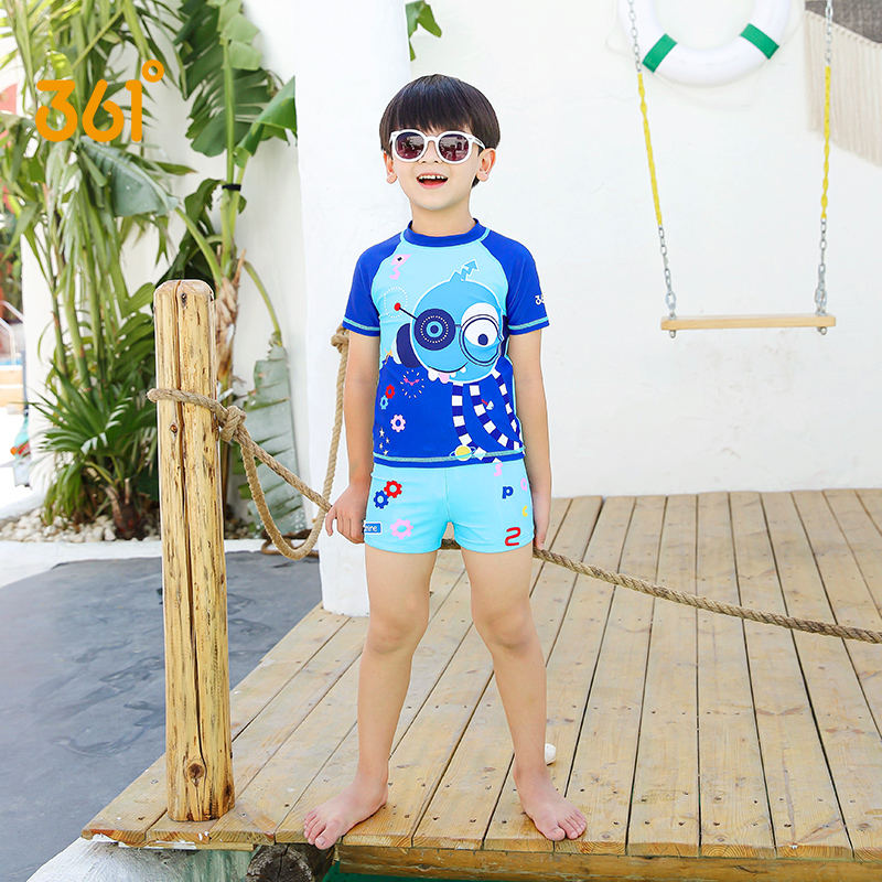 361 Degrees Children Swimsuit Men's Two Style Sunbathing Suit Pants Baby Sports Speed Dry Boy Big Boy Swimming Costume