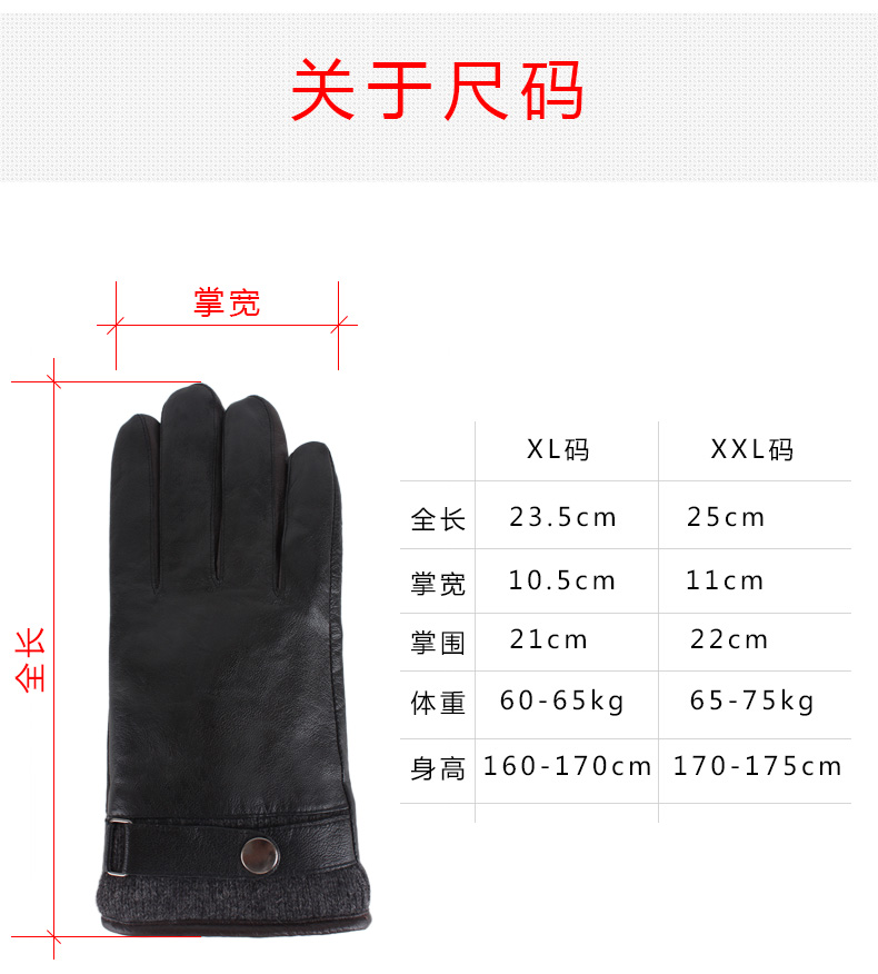 Gants pour homme en peau de mouton - Ref 2782382 Image 39