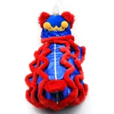 Pet Cat, собака Dog Dance Dance Lion Duplicate Lion Одежда. Сетка красные, как цветы, тот же средний согнутый собачья колокол Lion Service