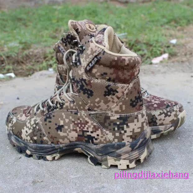 Boots militaires pour homme en toile - Ref 1399325 Image 10