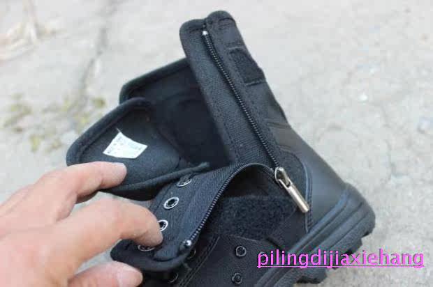 Bottes militaires pour homme en toile - Ref 1401535 Image 10