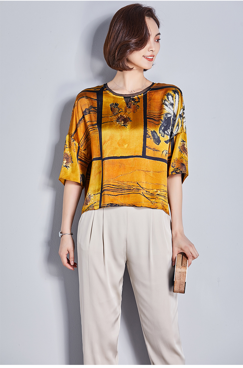 Thủy Yao Han Xiang 2018 Mùa Hè Mới Quần Lụa của Phụ Nữ Silk Strap Slim Kích Thước Lớn Feet Casual Chín Quần quần áo nữ đẹp
