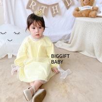 BIGGIFT BABY ~ Korean version baby children point net yarn sweet and cute birthday dress photo of dress and dress