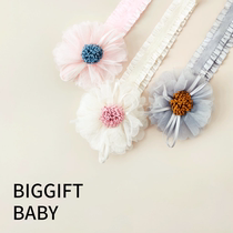 BIGGIFT BABY ~ female BABY birthday dress Korean flower headdress princess hair band