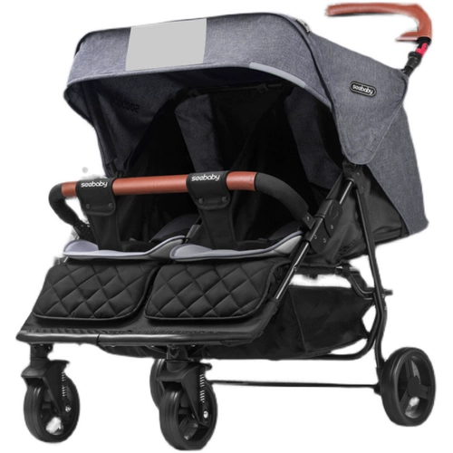 Коляска для близнецов с сидением для двоих, складная тележка, можно сидеть и лежать, дракон и феникс