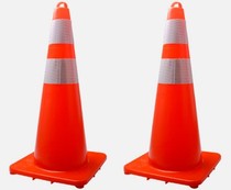 70cm lifting ring road cone roadblock PVC ice cream cone road pile isolation road cone thickened reflective cone PVC roadblock