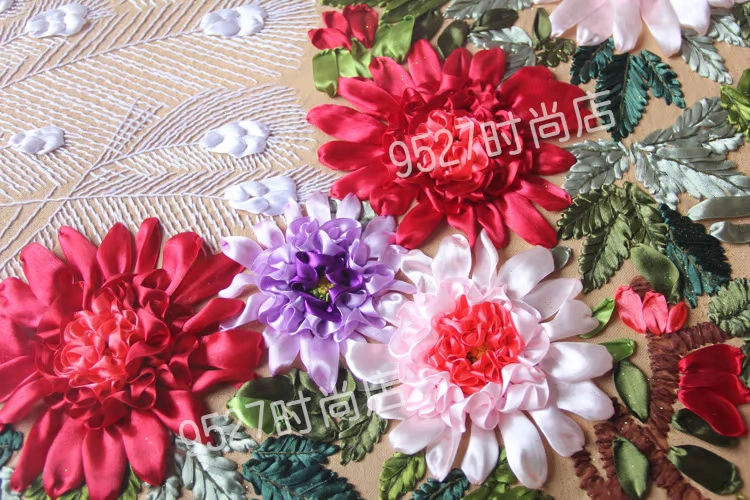 70 * 47 chính hãng cross-stitch thêu Ribbon Hope trang điểm bức tranh màu sắc phòng khách ăn bộ 2206 tâm trạng màu hồng - Bộ dụng cụ thêu tranh thêu phúc lộc thọ