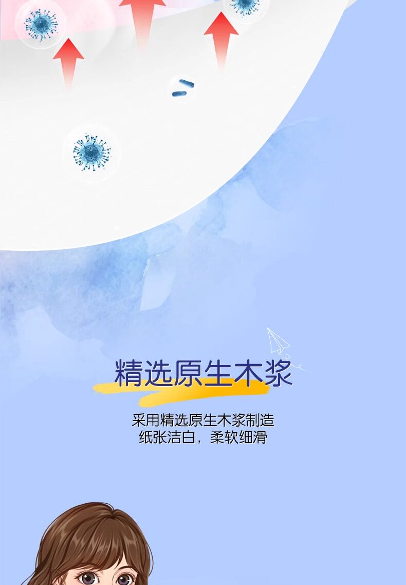 安享好物 安享A级抽纸-洁柔缤纷抽纸 国标