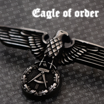 Three-dimensional radian retro Roman German Democratic Republic East Germany Soviet Red Order Eagle