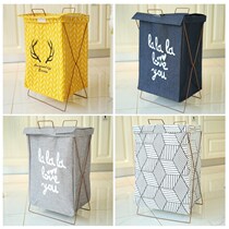 Basket square cotton linen waterproof dirty clothes containing basket clothing Lou debris Large number separating toy containing basket cute