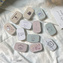 Like a fish ins with mirror cute portable contact lens box contact lens companion box care box kj276 simple box