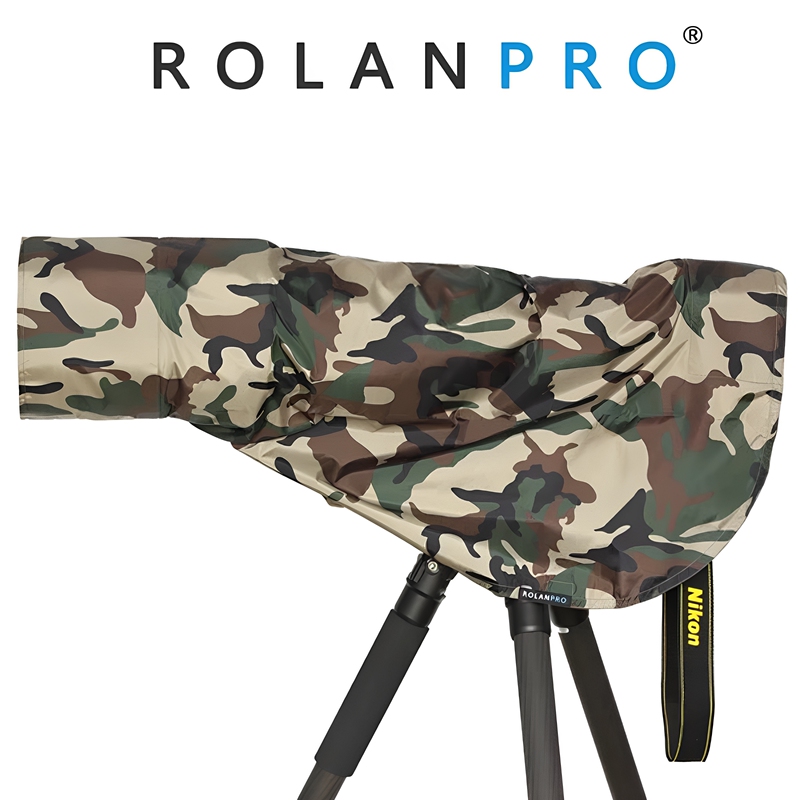 Rulan Cannon Cover Focal Lens Rain Cover Camera Raincoat Cannon Waterproof Rain and Snow Protection Camouflage Cover Camouflage Cannon Cover