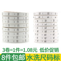 Clothing size Yard Mark Spot Water Wash Mark Code Calibration Done Digital Clothes Number Mark Accessories Digital Mark to do the lead mark