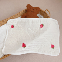Newborn baby pillow towel a class of pure cotton cloth baby pillow cushion anti-puff milk sucking sweat breathable summer sleeping flat pillows