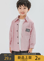 Boys long-sleeved shirt spring spring childrens clothing Childrens baby striped shirt Middle child inch tide 2-year-old 9 top spring section
