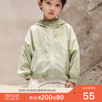 2021 new childrens sunscreen clothing summer stormtrooper jacket childrens top baby foreign style sunscreen thin section windproof hooded