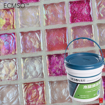 Mosaic puzzle cut semi-transparent crystal caulk sealant epoxy resin neutral sewing agent