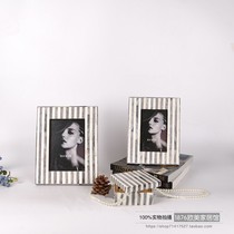 India imported beef bone photo frame Hotel clubhouse model room desk set-up creative 6 7-inch wedding photo frame